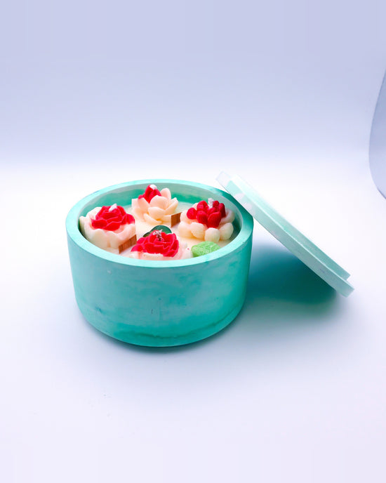 Vela floral con tapa Petit Garden