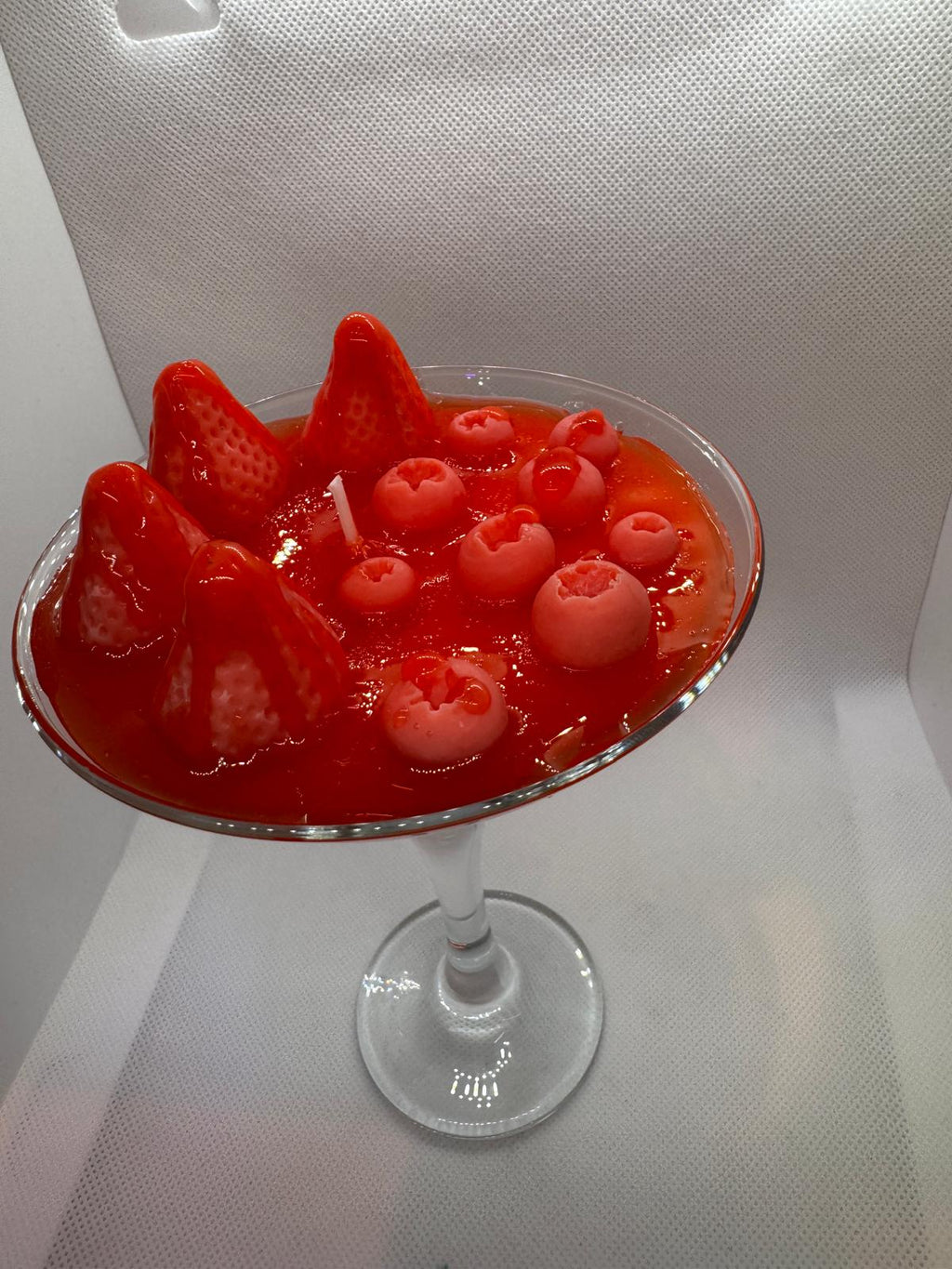 Vela copa de fresas