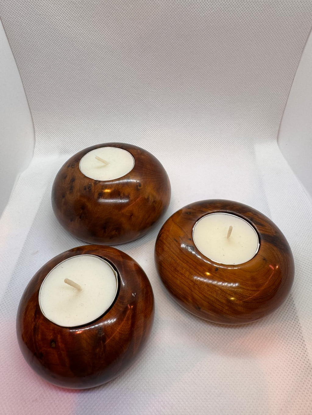 Vela en cuenco de madera