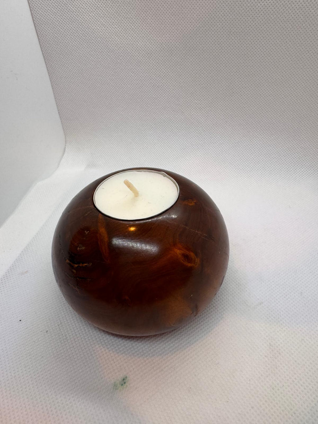 Vela en cuenco de madera