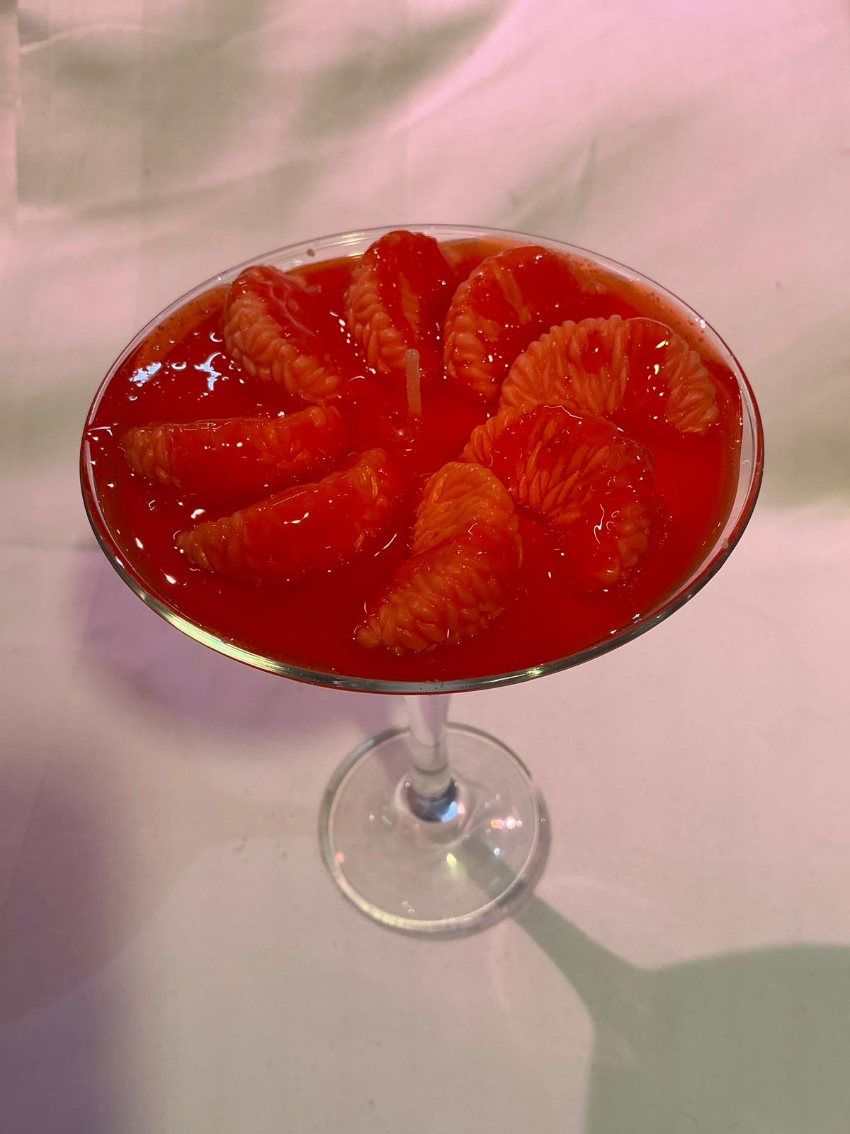 Vela copa de mandarina