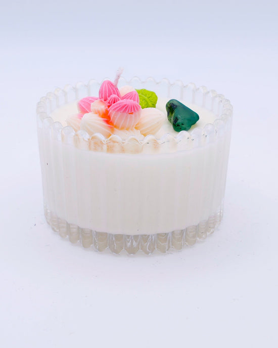 Vela jardín mini en cristal